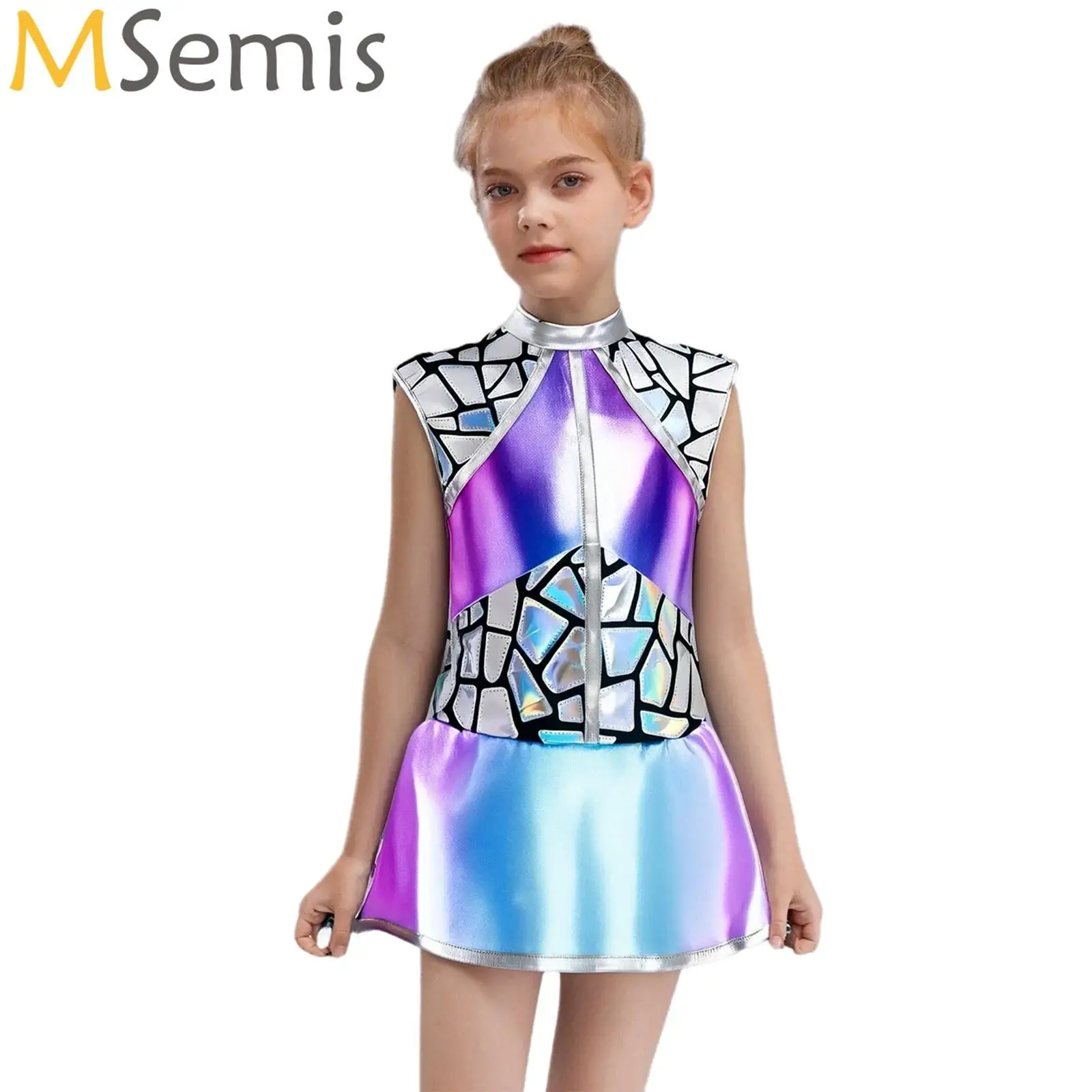 Girls Shiny Alien Dress Outerspace Festival Halloween Cosplay Costume Sequins Gradients Anime Dress Future World Party Clothes
Girls Shiny Alien Dress Outerspace Festival Halloween Cosplay Costume Sequins Gradients Anime Dress Future World Party Clothes