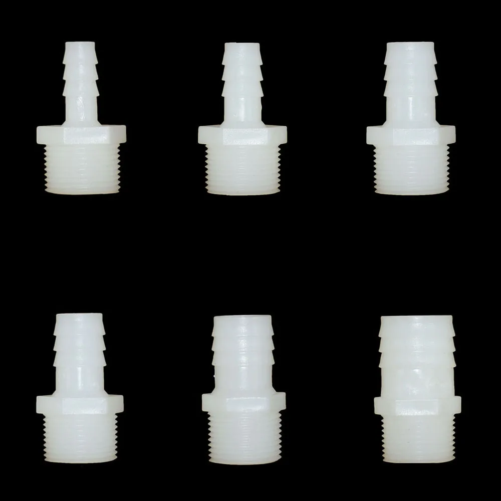 10/12/14/16/18/20/25mm Plastic Hose Barb Connector With 3/4 Inch Thread Tube Fitting Adapter Coupler
10/12/14/16/18/20/25mm Plastic Hose Barb Connector With 3/4 Inch Thread Tube Fitting Adapter Coupler