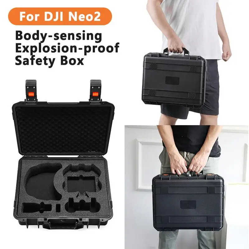Waterproof DJI Neo2 Drone Explosion-proof Safety Box EVA Waterproof Material War-resistant Accessories
Waterproof DJI Neo2 Drone Explosion-proof Safety Box EVA Waterproof Material War-resistant Accessories