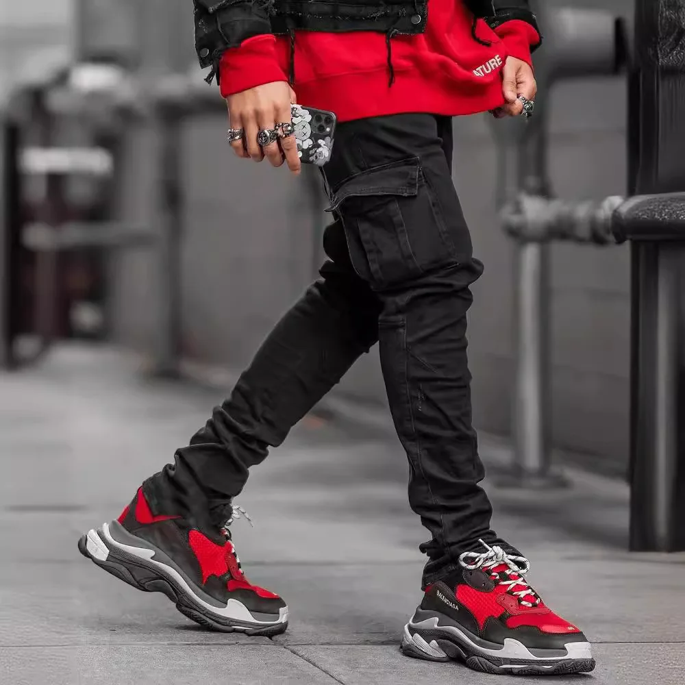 Men's Slim Fit Jeans Side Tight Pocket Long Cotton Pants Autumn Fashion Casual Trousers No Brand Registered Trademark
Men's Slim Fit Jeans Side Tight Pocket Long Cotton Pants Autumn Fashion Casual Trousers No Brand Registered Trademark