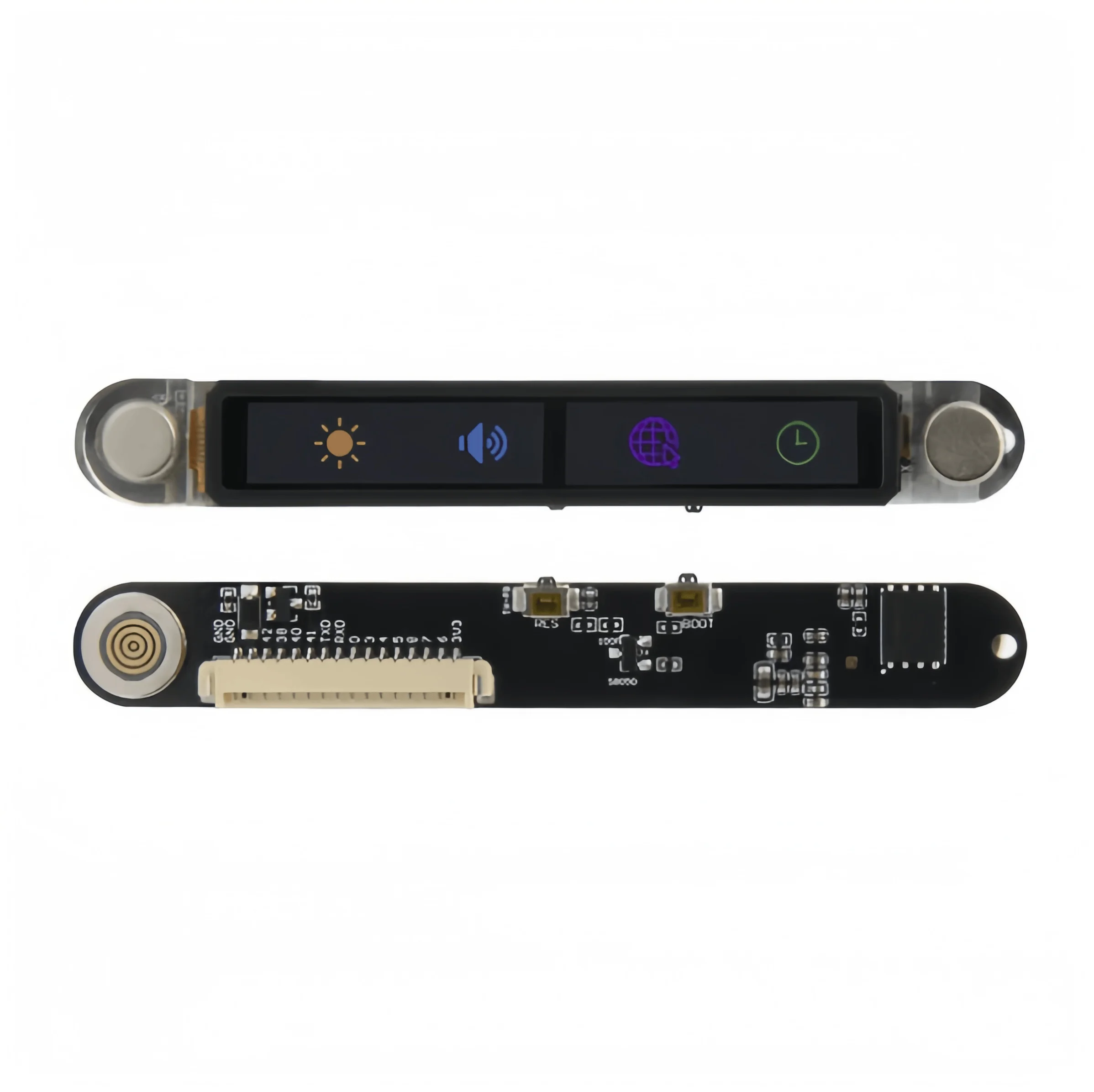 Плата разработки LILYGO T-Touch Bar ESP32-S3R8 с 2-дюймовым сенсорным экраном, поддерживающая Bluetooth и Wi-Fi.
Плата разработки LILYGO T-Touch Bar ESP32-S3R8 с 2-дюймовым сенсорным экраном, поддерживающая Bluetooth и Wi-Fi.