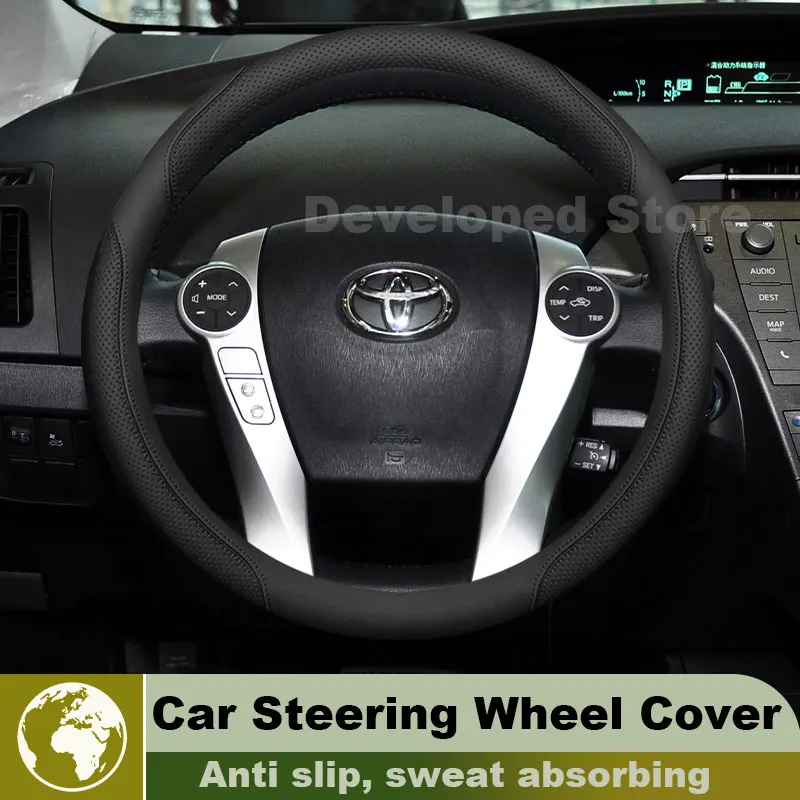 Leather Car Steering Wheel Cover For Toyota Prius XW30 XW50 Camry 2003-2019 Anti slip Auto Interior Toyota Prius Accessories
Leather Car Steering Wheel Cover For Toyota Prius XW30 XW50 Camry 2003-2019 Anti slip Auto Interior Toyota Prius Accessories