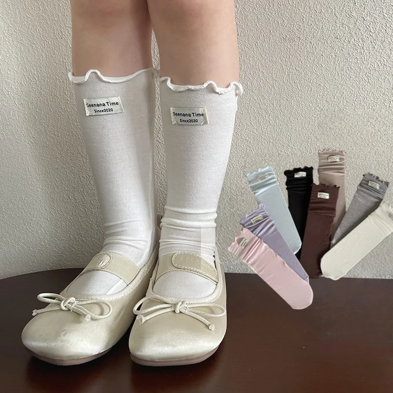 Kids Ruffle Cuff Slouch Socks 1-11Y Girls Solid Color Mid Calf Socks Soft Cotton Princess Lolita Sock Accessory
Kids Ruffle Cuff Slouch Socks 1-11Y Girls Solid Color Mid Calf Socks Soft Cotton Princess Lolita Sock Accessory