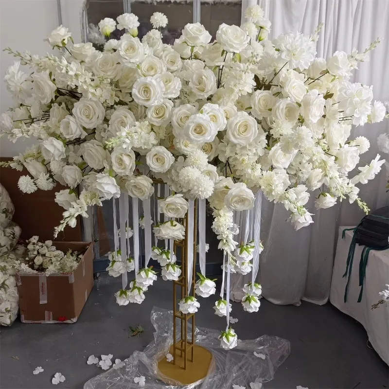 Hot Sale White Hanging Rose Artificial Large Table Flower Wedding Ornament
Hot Sale White Hanging Rose Artificial Large Table Flower Wedding Ornament