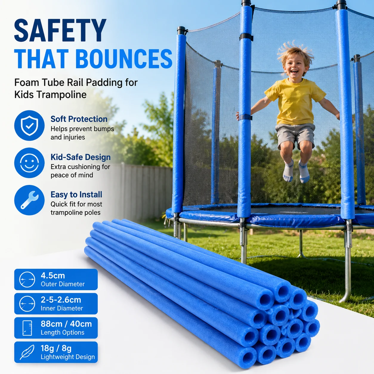 Foam Protection Pipe Hollow Pearl Sponge Tube Trampoline Rail Anti-collision Casing Kids Jumping Bed Fence Safety Wrapping
Foam Protection Pipe Hollow Pearl Sponge Tube Trampoline Rail Anti-collision Casing Kids Jumping Bed Fence Safety Wrapping