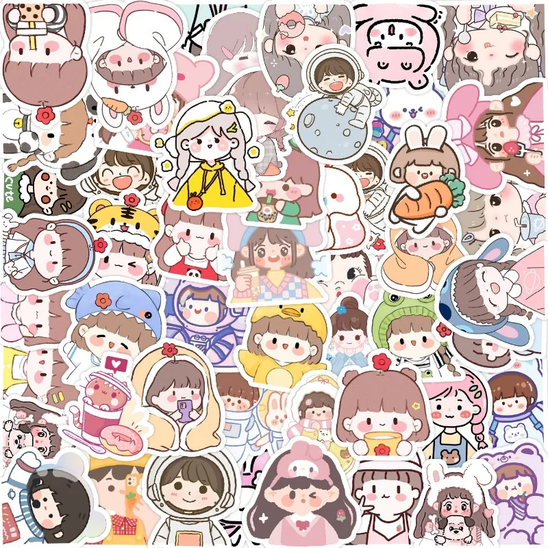 50PCS Cute Girl Cartoon Doodle Notebook Suitcase Water Cup Headphones Skateboard Children Creative Decor Waterproof Stickers
50PCS Cute Girl Cartoon Doodle Notebook Suitcase Water Cup Headphones Skateboard Children Creative Decor Waterproof Stickers