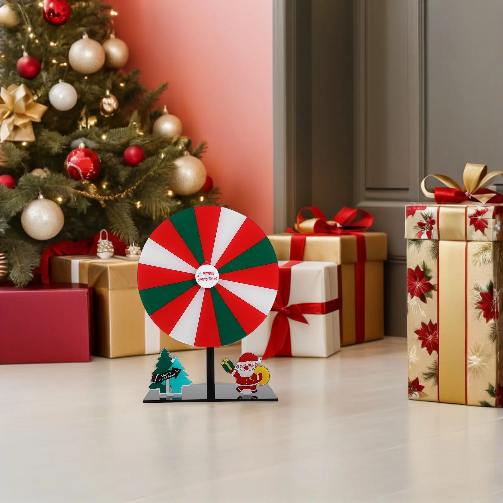 Acrylic Prize Wheel Tabletop Christmas Rotatable Spinning Prize Wheel Party Games Fortune Game Turntable Party Supplies
Acrylic Prize Wheel Tabletop Christmas Rotatable Spinning Prize Wheel Party Games Fortune Game Turntable Party Supplies