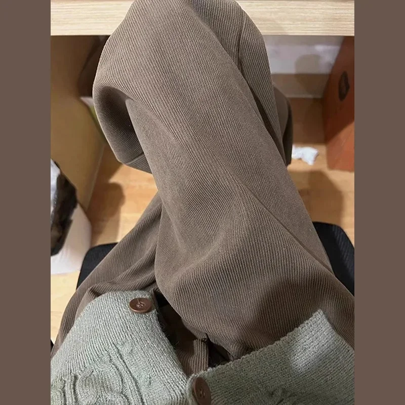 Melad Corduroy Brown Pants Women 2024 Autumn Winter Thick Small Casual Wide Leg Loose Straight Pants
Melad Corduroy Brown Pants Women 2024 Autumn Winter Thick Small Casual Wide Leg Loose Straight Pants