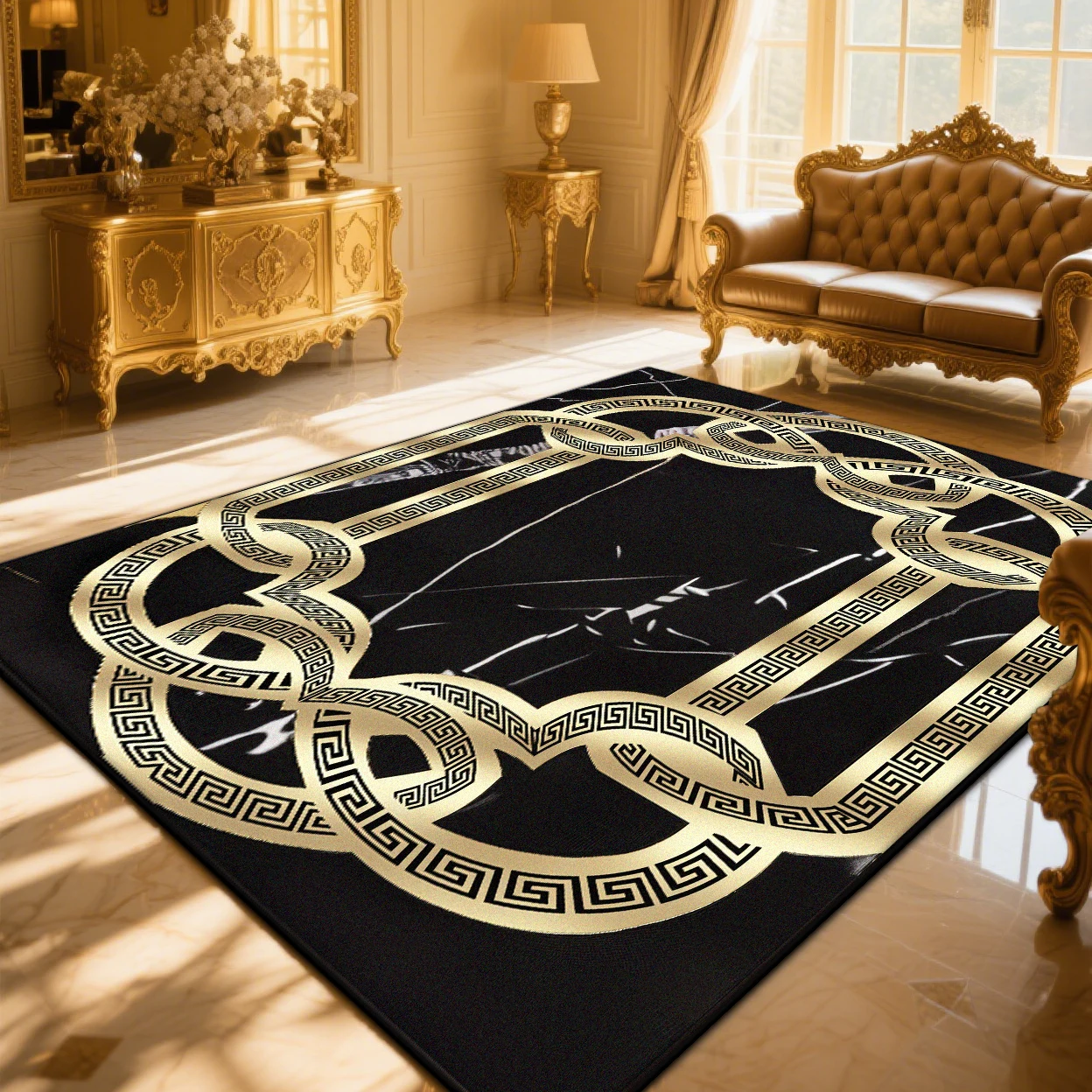 Luxury Gold Carpet Living Room Washable Modern Rugs for Bedroom Non-slip Lounge Rug Entrance Door Mat Customizable 200x300cm
Luxury Gold Carpet Living Room Washable Modern Rugs for Bedroom Non-slip Lounge Rug Entrance Door Mat Customizable 200x300cm