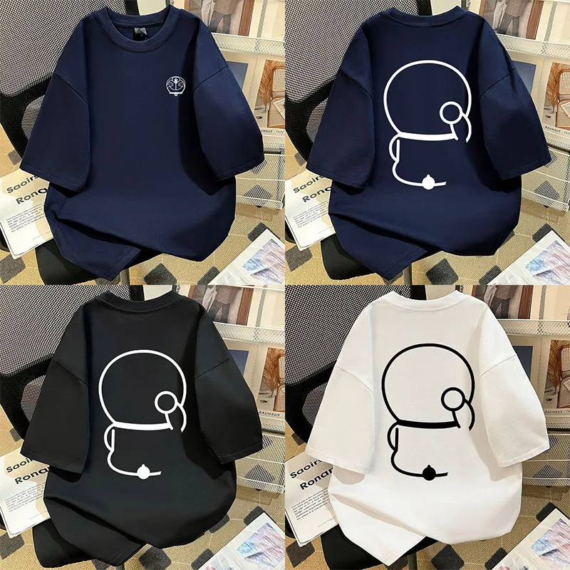Doraemon Simple Lines Couple Short Sleeve Anime Character Men's Women's T-shirt Summer Fashion Loose Cotton Top Birthday Gift
Doraemon Simple Lines Couple Short Sleeve Anime Character Men's Women's T-shirt Summer Fashion Loose Cotton Top Birthday Gift
