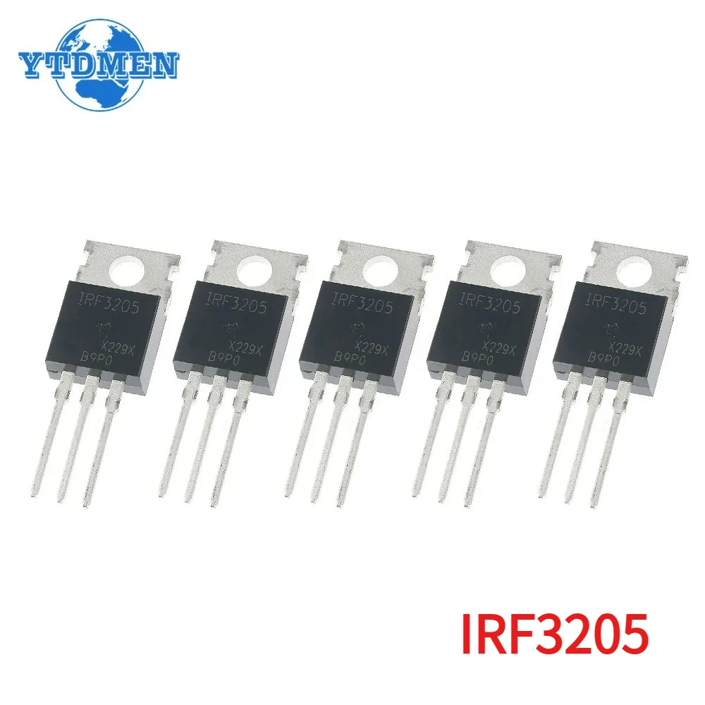5pcs IRF3205 MOSFET Transistor IRF3205PBF 55V 110A TO-220 IC Field Effect Transistors Set
5pcs IRF3205 MOSFET Transistor IRF3205PBF 55V 110A TO-220 IC Field Effect Transistors Set