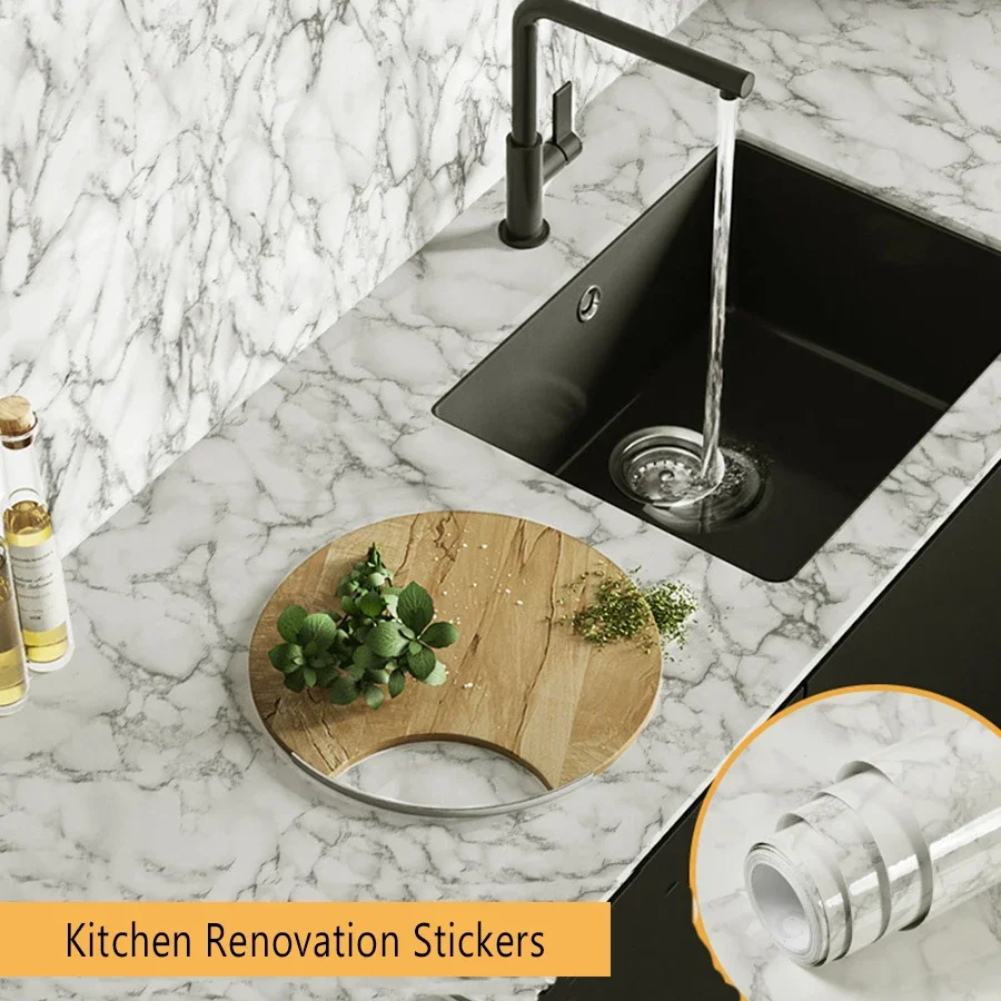 New Kitchen Oilproof Waterproof Self-Adhesive Wallpaper Countertop Stove Protection Film Table Cabinet Renovation Marble Sticker
New Kitchen Oilproof Waterproof Self-Adhesive Wallpaper Countertop Stove Protection Film Table Cabinet Renovation Marble Sticker