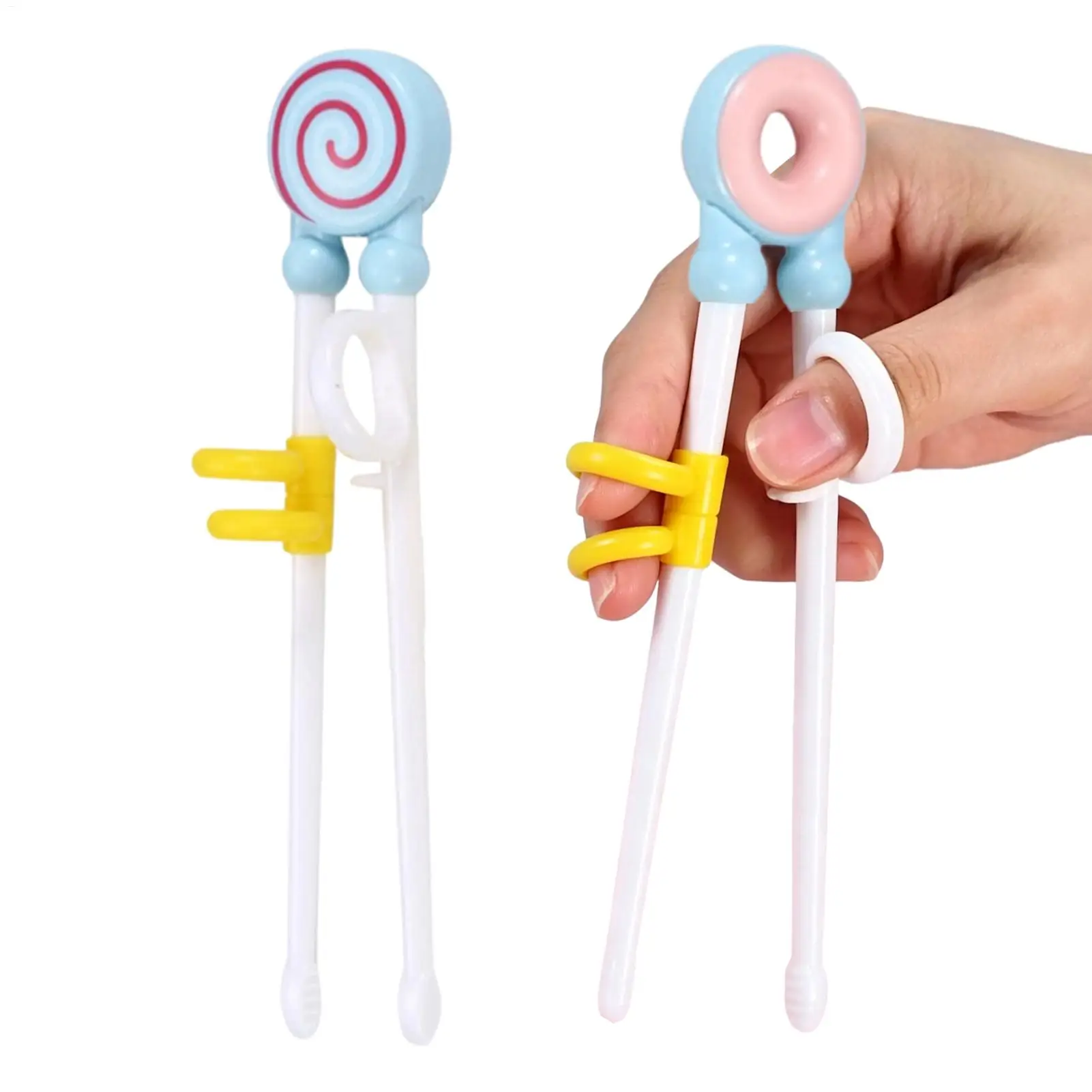 Training Chopsticks for Kids 2 Pairs Reusable Silicone Grip Cute Donut Design Learning Utensil for Toddlers Beginners Gift
Training Chopsticks for Kids 2 Pairs Reusable Silicone Grip Cute Donut Design Learning Utensil for Toddlers Beginners Gift