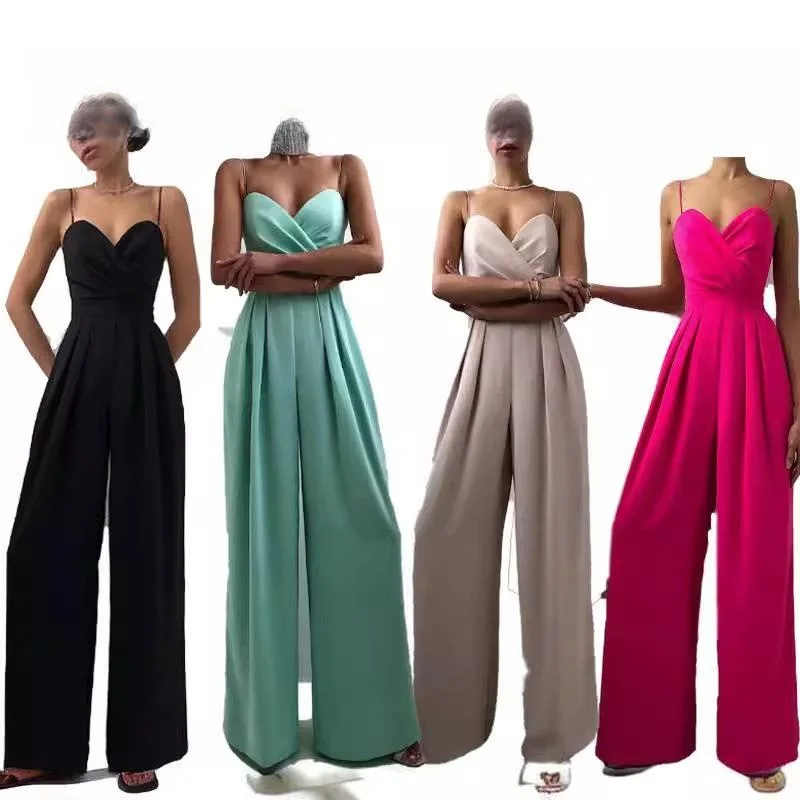 Minimalist One-Piece Jumpsuit with Strap Waist-Cinching Straight Leg Floor-Length New Spring Summer Cross-Border Delivery
Minimalist One-Piece Jumpsuit with Strap Waist-Cinching Straight Leg Floor-Length New Spring Summer Cross-Border Delivery