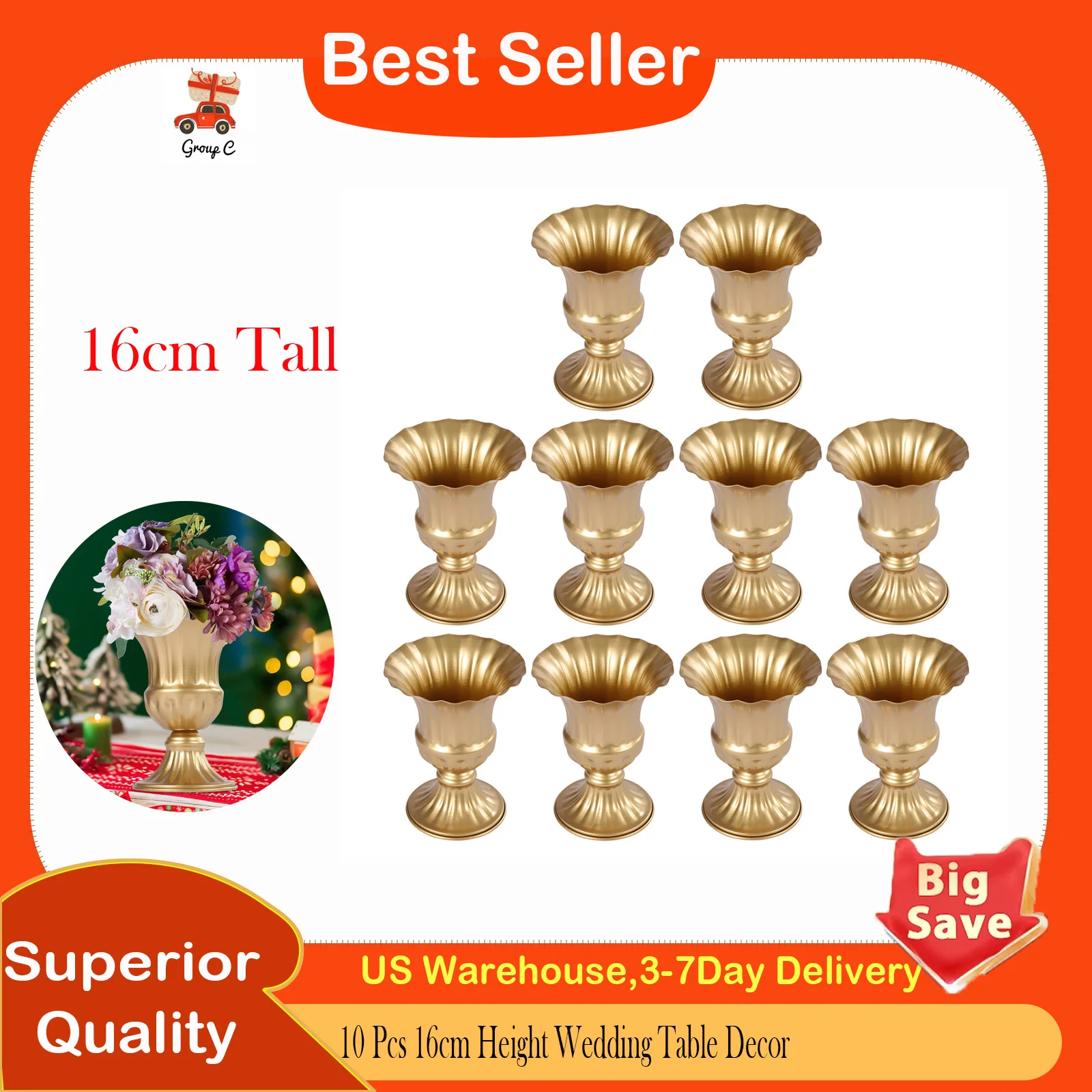 Набор из 10 мини-ваз высотой 16 см для декора свадебных столов, центральных композиций на свадебных приемах и домашнего декора
Набор из 10 мини-ваз высотой 16 см для декора свадебных столов, центральных композиций на свадебных приемах и домашнего декора