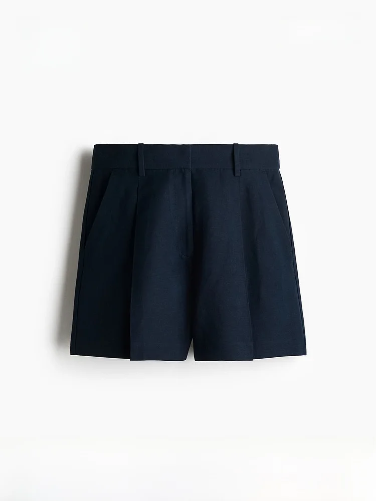 H&M Women's Summer 2026 High Waist Trousers Casual Style Vacation Fashion Blend Linen Cotton Shorts Elegant Atmosphere
H&M Women's Summer 2026 High Waist Trousers Casual Style Vacation Fashion Blend Linen Cotton Shorts Elegant Atmosphere