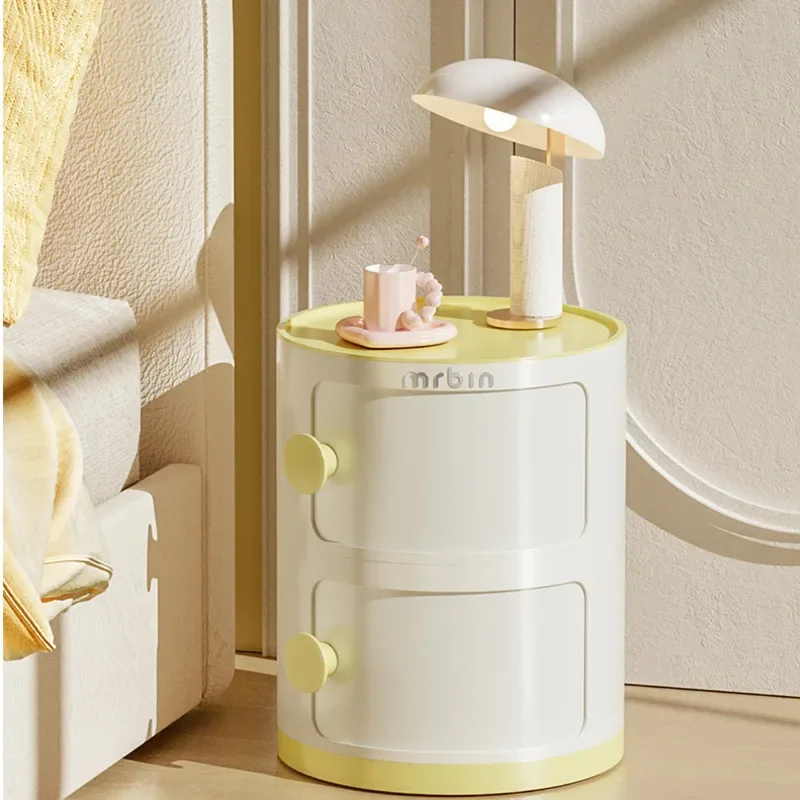 Cream Wind Multi-functional Bedroom Storage Box Nordic Small Set Content Shelf Edge A Few Round Bedside Cabinet Furniture
Cream Wind Multi-functional Bedroom Storage Box Nordic Small Set Content Shelf Edge A Few Round Bedside Cabinet Furniture