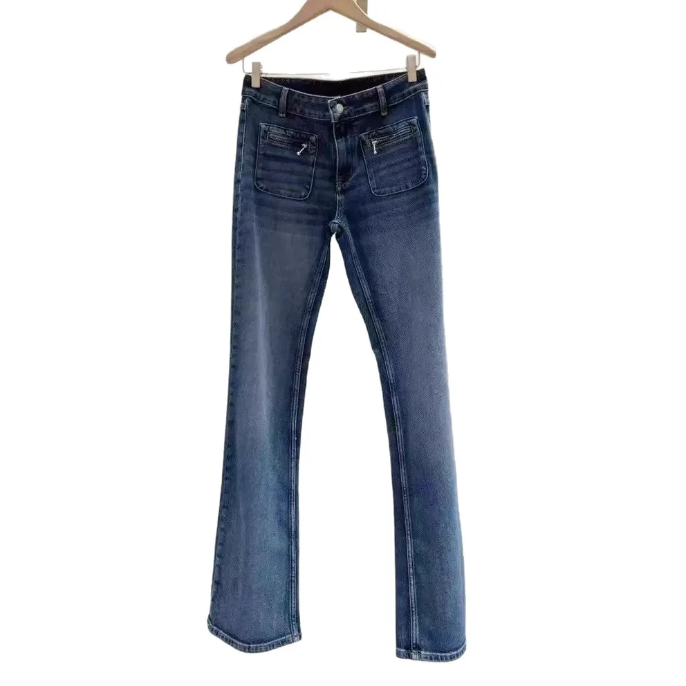 Spring/Fall Women Vintage Washed Flare High Waist Bootcut Jeans Zipper Pocket Slim Casual Fashion Denim Pants
Spring/Fall Women Vintage Washed Flare High Waist Bootcut Jeans Zipper Pocket Slim Casual Fashion Denim Pants