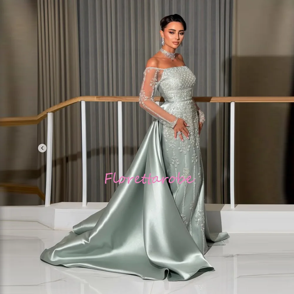 Customized Long Evening Dresses Elegant Off The Shoulder Prom Gowns Bead Crystal Floor Length Prom Dress
Customized Long Evening Dresses Elegant Off The Shoulder Prom Gowns Bead Crystal Floor Length Prom Dress