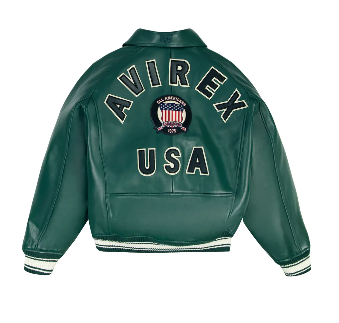 AVIREX новая осенне-зимняя коллекция Forest Green, мужская куртка из овечьей кожи, модный повседневный летный костюм, куртка из натурального пальто
AVIREX новая осенне-зимняя коллекция Forest Green, мужская куртка из овечьей кожи, модный повседневный летный костюм, куртка из натурального пальто