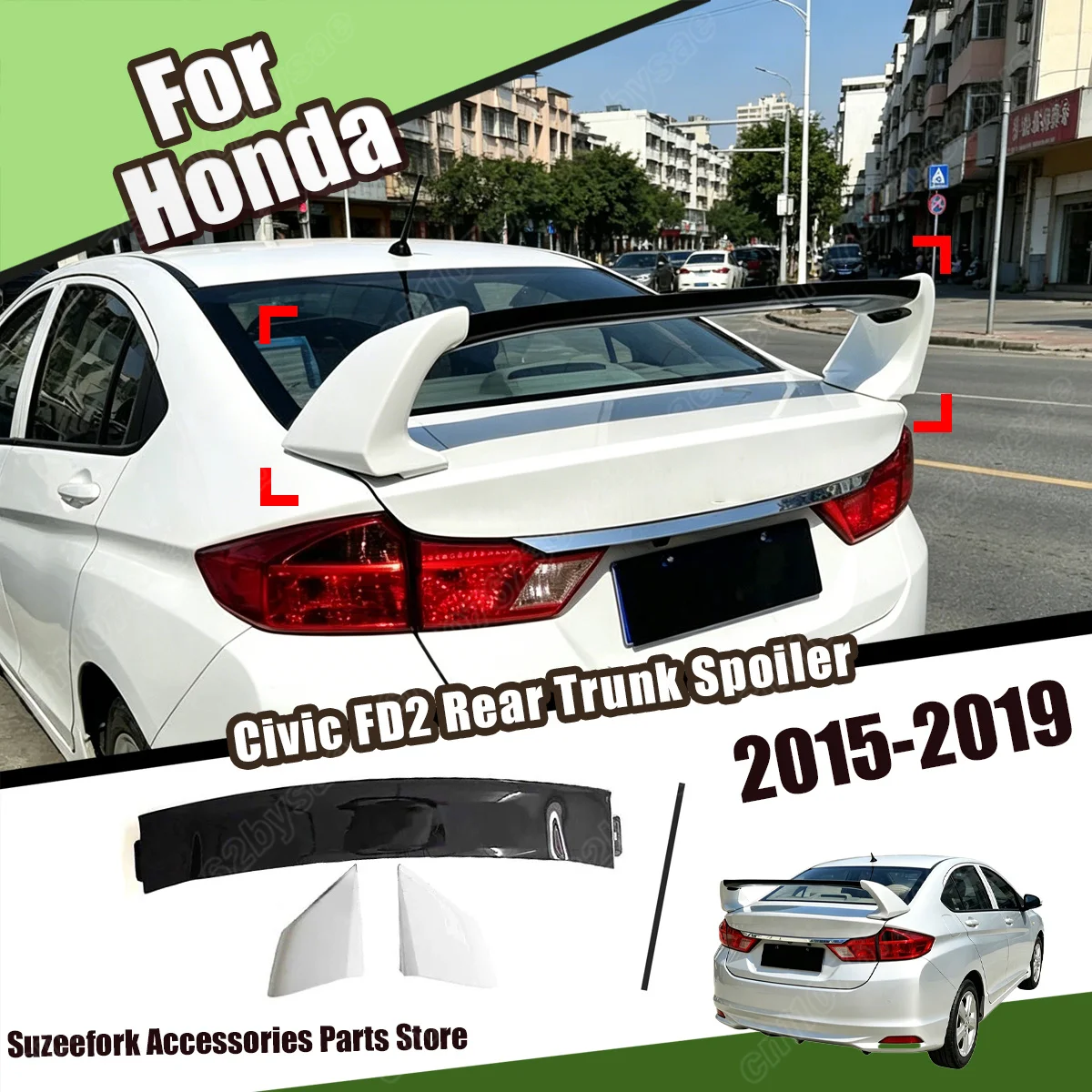 For Honda Civic FD2 2015 2016 2017 2018 2019 Automobile Rear Trunk Spoiler Car Rear Splitter Body Decorate Modification Kit
For Honda Civic FD2 2015 2016 2017 2018 2019 Automobile Rear Trunk Spoiler Car Rear Splitter Body Decorate Modification Kit