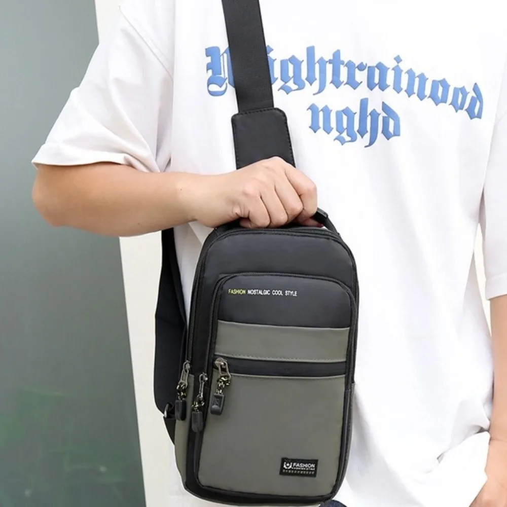 Oxford Cloth Men's Chest Bag Multifunctional Korean Style Crossbody Bag Adjustable Shoulder Sling Bag Sports Shoulder Bag
Oxford Cloth Men's Chest Bag Multifunctional Korean Style Crossbody Bag Adjustable Shoulder Sling Bag Sports Shoulder Bag