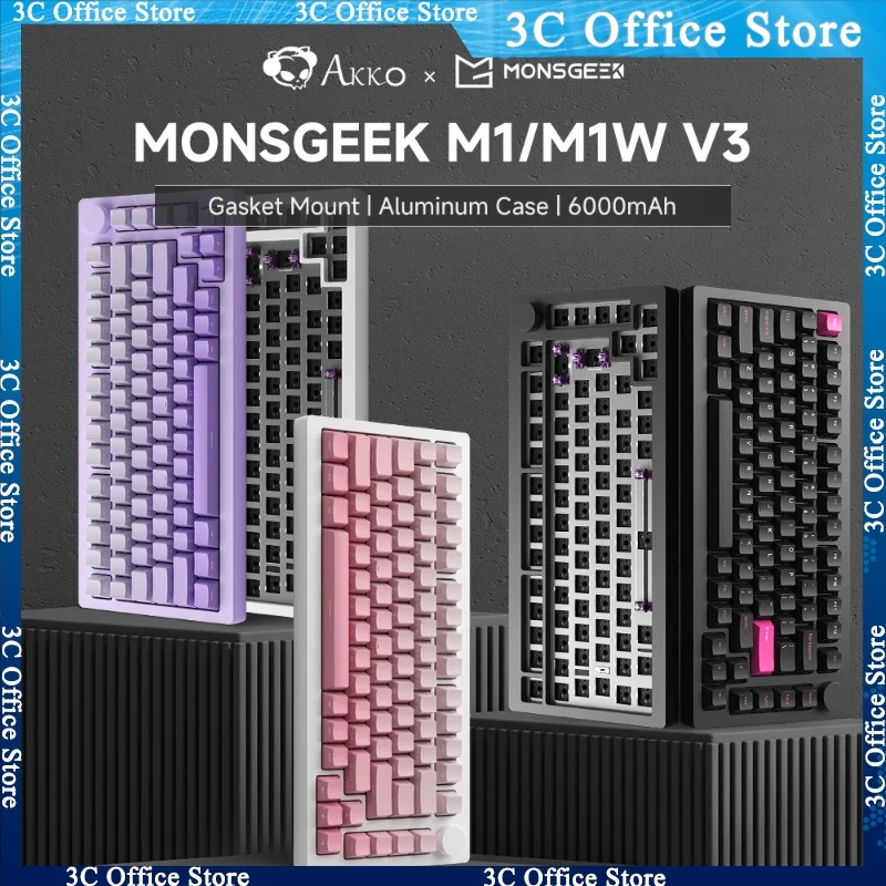 Akko X M1/m1w V3 Aluminum Case Mechanical Gaming Keyboard/barebone Dit Kit 75% 3/5 Pin Hot Swap Rgb Gasket Mount(black/pink)
Akko X M1/m1w V3 Aluminum Case Mechanical Gaming Keyboard/barebone Dit Kit 75% 3/5 Pin Hot Swap Rgb Gasket Mount(black/pink)