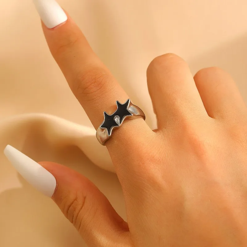 Punk Gothic Star Ring for Men Women Y2K Adjustable Open Ring Fashion Jewelry Hip Hop Rock Metal Goth Rings Vintage Jewelry Gifts
Punk Gothic Star Ring for Men Women Y2K Adjustable Open Ring Fashion Jewelry Hip Hop Rock Metal Goth Rings Vintage Jewelry Gifts