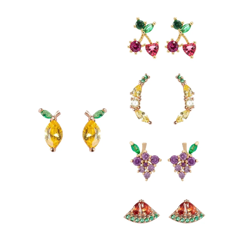 Fruit Earrings Pairs Creative Women Accessories Simple Danglers Pendant Safe Material Non Women Earrings Allergic Premium
Fruit Earrings Pairs Creative Women Accessories Simple Danglers Pendant Safe Material Non Women Earrings Allergic Premium