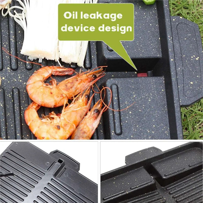 B62B-2X Portable Korean BBQ Grill Pan Non-Stick Grill Plate Butane Gas Stove Cooker Party Picnic Terrace Beach Barbecue Tray
B62B-2X Portable Korean BBQ Grill Pan Non-Stick Grill Plate Butane Gas Stove Cooker Party Picnic Terrace Beach Barbecue Tray