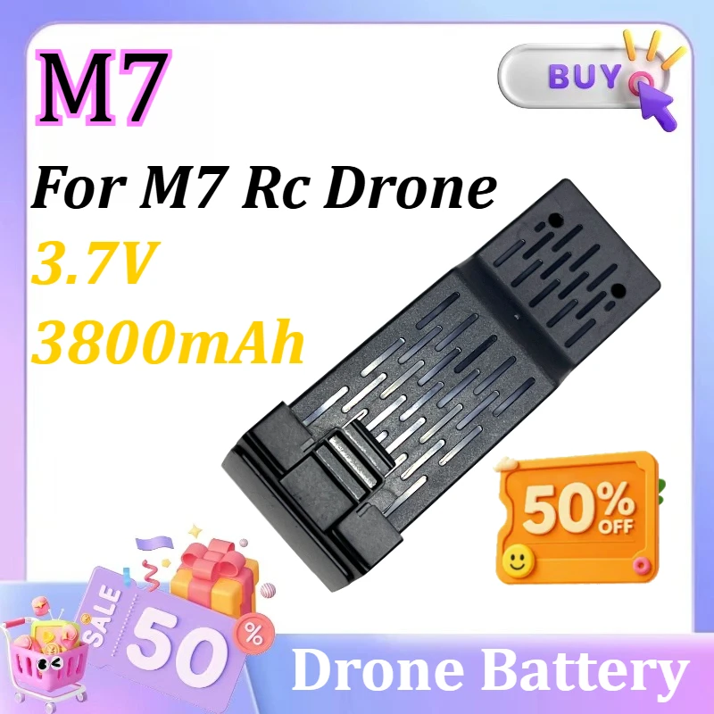 M7 Drone Battery 3.7V 3800mAh LiPo Battery Spare Parts Battery for M7 Rc Drone
M7 Drone Battery 3.7V 3800mAh LiPo Battery Spare Parts Battery for M7 Rc Drone