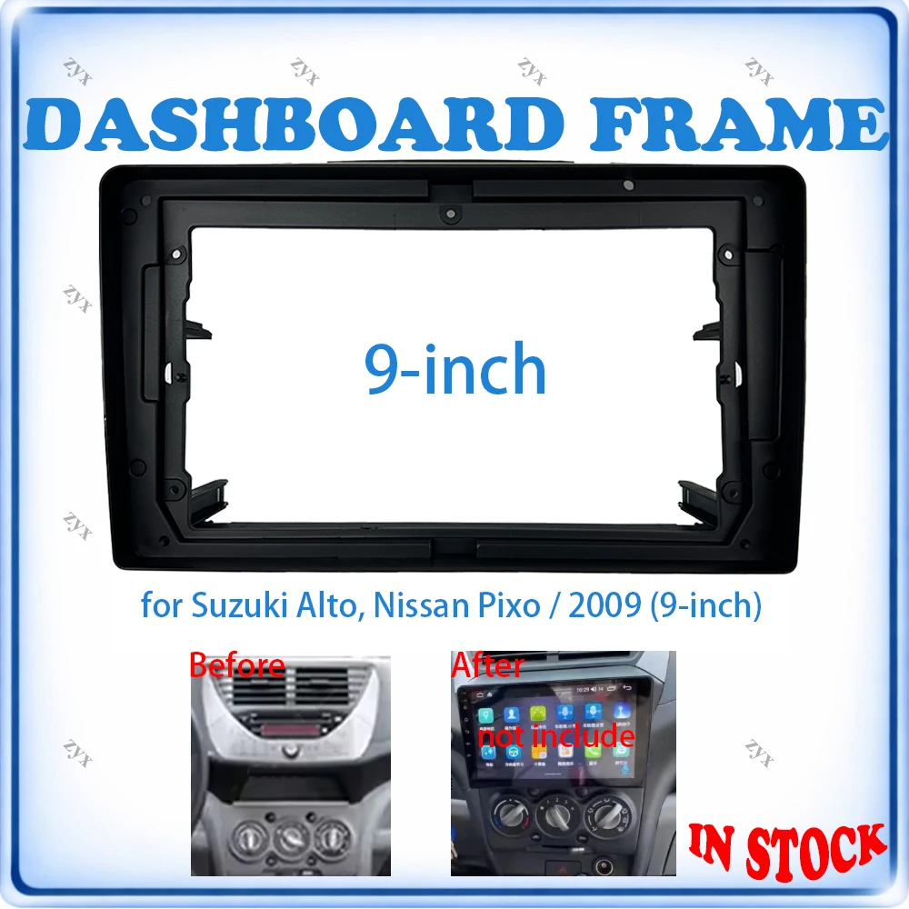 Car Radio Fascia Frame For Suzuki Alto & Nissan Pixo 2009 9 inch Wiring Harness Power Cable Car Accessories Plug & Play
Car Radio Fascia Frame For Suzuki Alto & Nissan Pixo 2009 9 inch Wiring Harness Power Cable Car Accessories Plug & Play