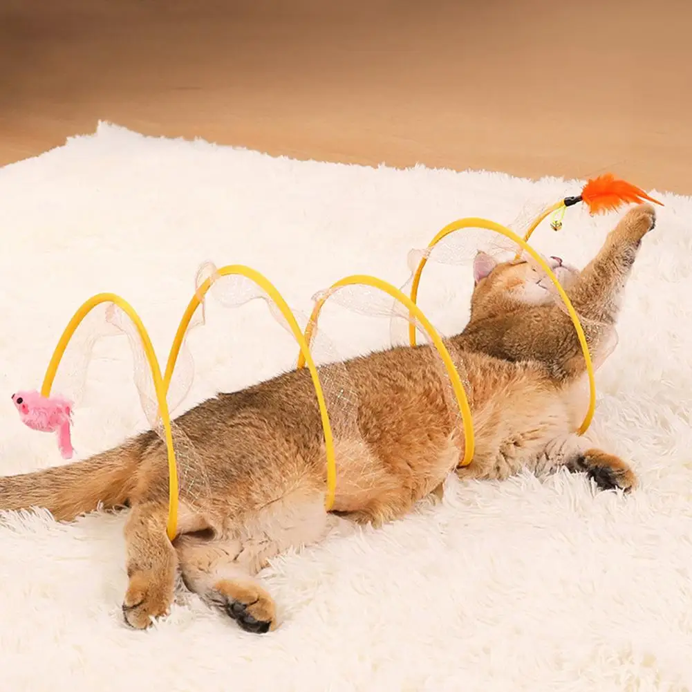 Hide And Seek Cat Tunnel, Foldable Wire Frame Play Tube,Self-Play Hideout with Plush Mouse Toy, Interactive Tunnel Toys
Hide And Seek Cat Tunnel, Foldable Wire Frame Play Tube,Self-Play Hideout with Plush Mouse Toy, Interactive Tunnel Toys