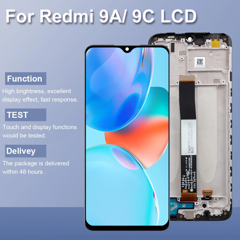 Экран для Xiaomi Redmi 9A M2006C3LG M2006C3LI ЖК-дисплей с сенсорным экраном и рамкой для Xiaomi Redmi 9C M2006C3MG M2006C3MT
Экран для Xiaomi Redmi 9A M2006C3LG M2006C3LI ЖК-дисплей с сенсорным экраном и рамкой для Xiaomi Redmi 9C M2006C3MG M2006C3MT