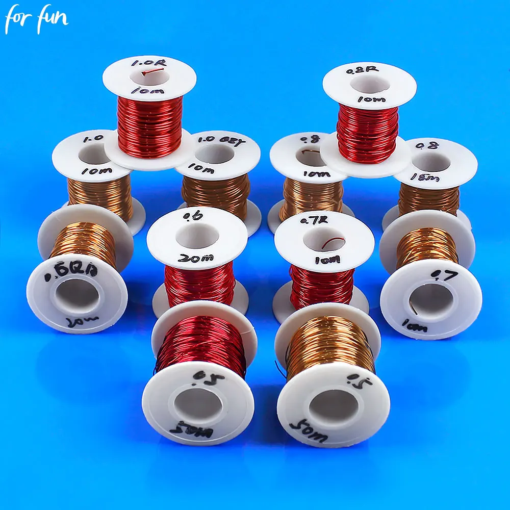 For Fun 0.5/0.6/0.7/0.8/1.0MM Polyurethane Enameled Wire 10Meters QA-1-155 Copper Wire Direct Winding Wire Connection Wire
For Fun 0.5/0.6/0.7/0.8/1.0MM Polyurethane Enameled Wire 10Meters QA-1-155 Copper Wire Direct Winding Wire Connection Wire