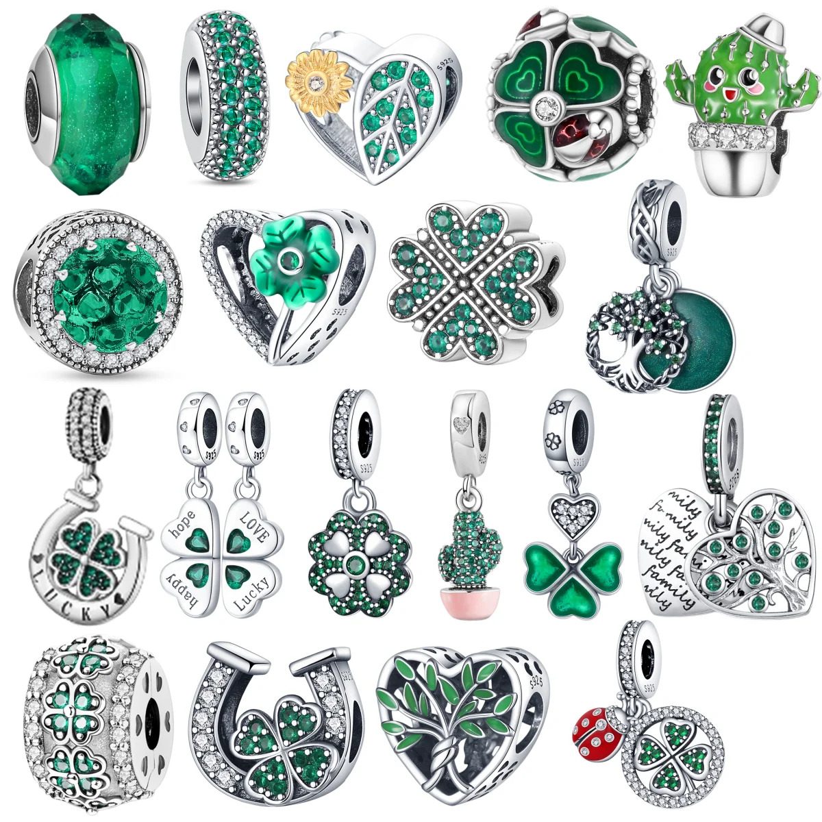 2026 Hot Sale Charms Bead 925 Sterling Silver Green Luck Tree Heart Dangle Fit Bangle Bracelet Necklace DIY Jewelry Gift
2026 Hot Sale Charms Bead 925 Sterling Silver Green Luck Tree Heart Dangle Fit Bangle Bracelet Necklace DIY Jewelry Gift
