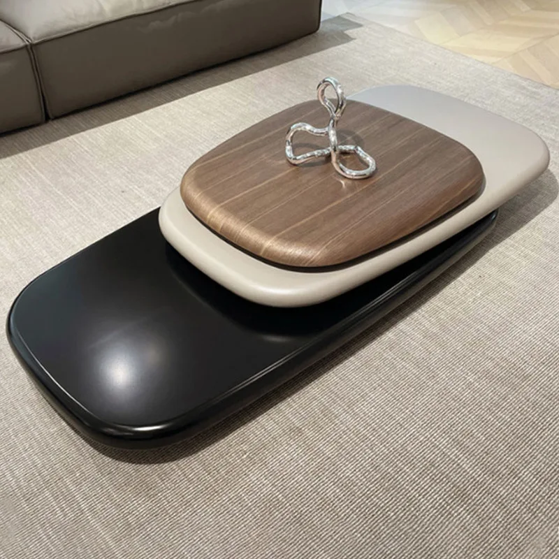 Cobble rotating coffee table home high sense veneer designer high minimalism
Cobble rotating coffee table home high sense veneer designer high minimalism