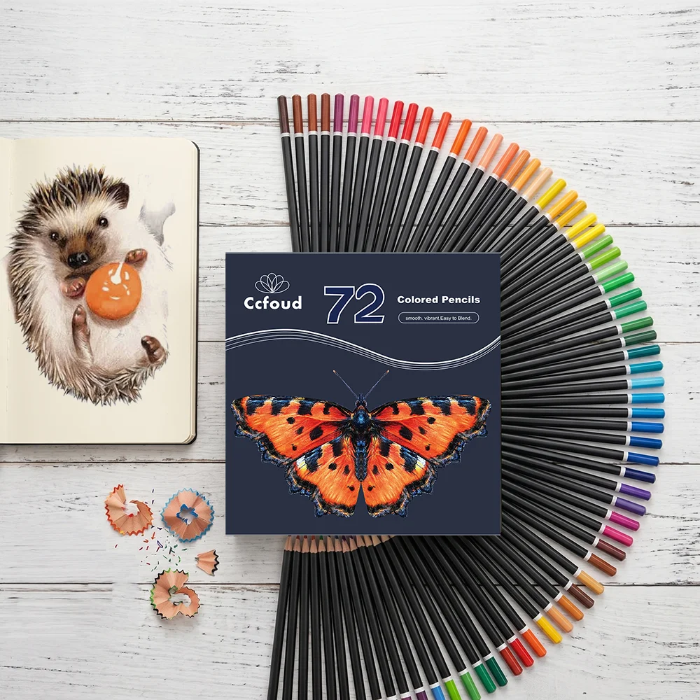 Premium Colored Pencils | Set of 72, Quality 3.8mm Soft Core Leads, Rich & Vibrant Colors, Blendable, Perfect for Beginner
Premium Colored Pencils | Set of 72, Quality 3.8mm Soft Core Leads, Rich & Vibrant Colors, Blendable, Perfect for Beginner