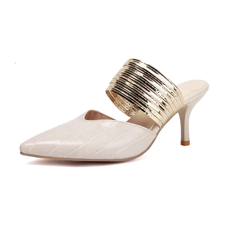 Big size Fashion sandals with heels women's sandals. Thin heel Pointed toe womens shoes with design
Big size Fashion sandals with heels women's sandals. Thin heel Pointed toe womens shoes with design