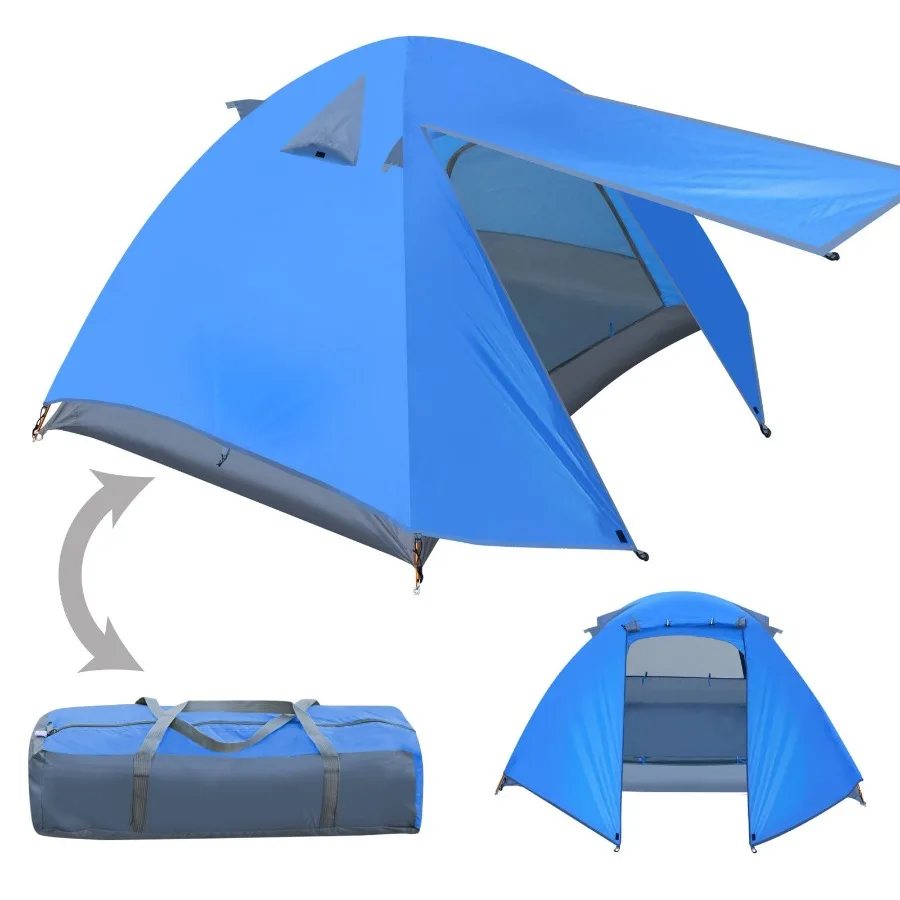 SUNNYOUTDOOR Portable Hiking Camping Tent 1-2 Person Double Layer Outdoor Waterproof Backpacking Tent Blue
SUNNYOUTDOOR Portable Hiking Camping Tent 1-2 Person Double Layer Outdoor Waterproof Backpacking Tent Blue