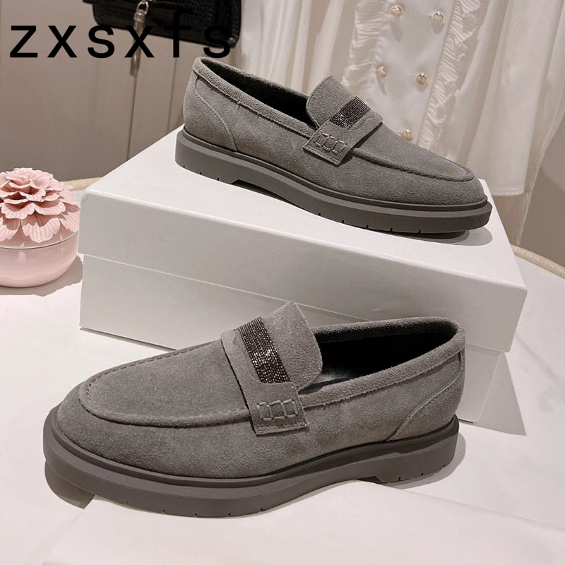 Spring Shoes Women Round Toe Casual Comfort Loafers Woman Chain Decoration Flat Walking Shoes Women Zapatos De Mujer 2024
Spring Shoes Women Round Toe Casual Comfort Loafers Woman Chain Decoration Flat Walking Shoes Women Zapatos De Mujer 2024