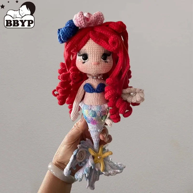 Handmade Knitting Doll Mermaid dolls Girls Crochet Dolls For Home Accessories Pattern Craft Toy Ornaments
Handmade Knitting Doll Mermaid dolls Girls Crochet Dolls For Home Accessories Pattern Craft Toy Ornaments