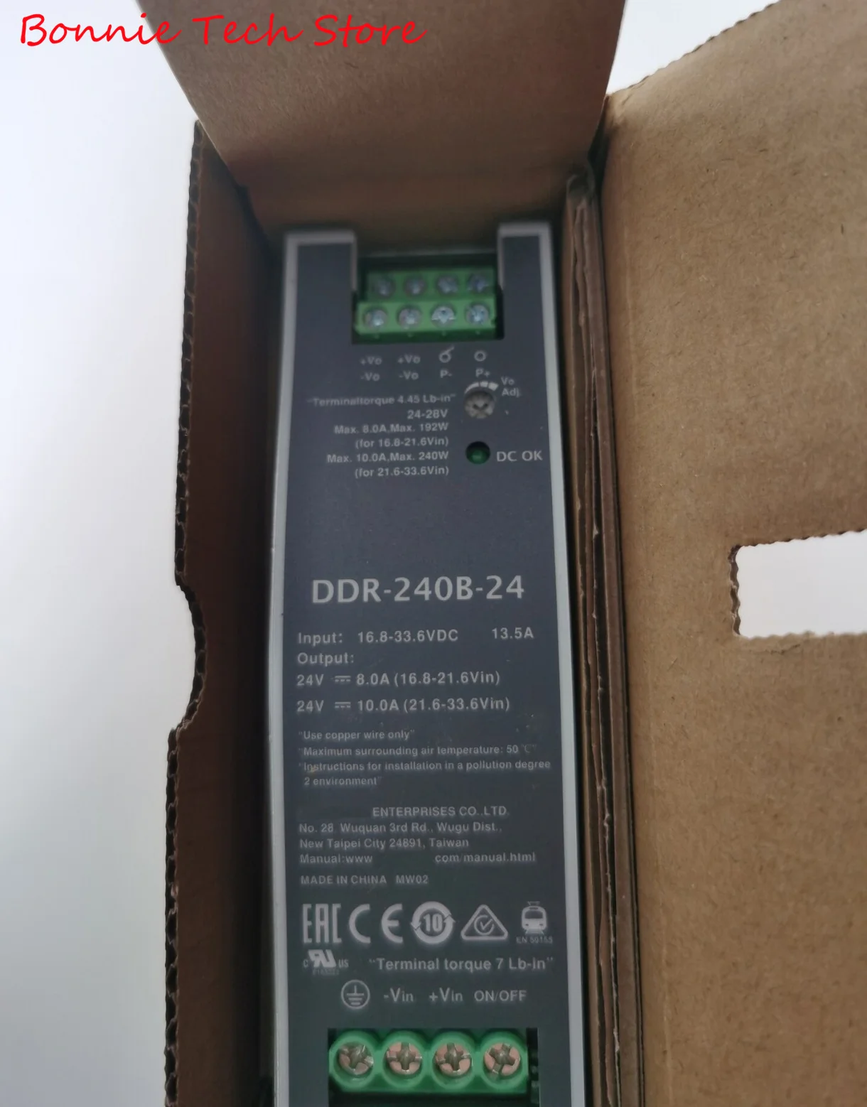 DDR-240B-24 для источника питания MEAN WELL, стандартный конвертер 240 Вт для DIN-рейки
DDR-240B-24 для источника питания MEAN WELL, стандартный конвертер 240 Вт для DIN-рейки