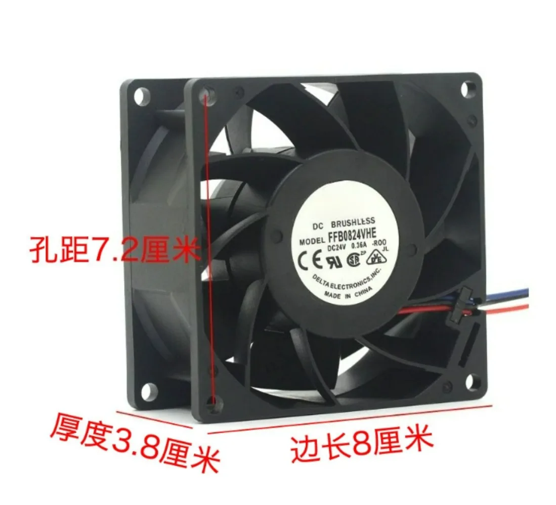 2PK For Delta AFB0824HH DC24V 80x80x25mm Elevator CV620 330A Inverter Cooling Fan
2PK For Delta AFB0824HH DC24V 80x80x25mm Elevator CV620 330A Inverter Cooling Fan