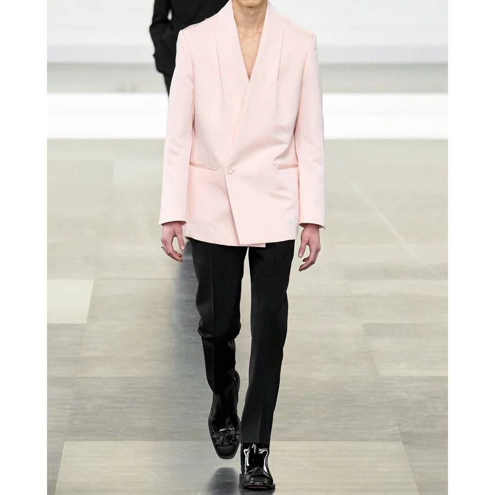 Pink Elegant Men's Suit Wedding Party Groom Tuxedo Business Casual High Quality Boutique Male Clothing
Pink Elegant Men's Suit Wedding Party Groom Tuxedo Business Casual High Quality Boutique Male Clothing