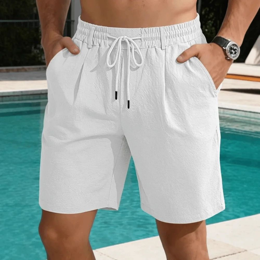 Breathable Elastic Waist Men's Shorts Drawstring Lightweight Five Quarter Pants Loose Fit Quick Dry Sweatpants Summer Season
Breathable Elastic Waist Men's Shorts Drawstring Lightweight Five Quarter Pants Loose Fit Quick Dry Sweatpants Summer Season