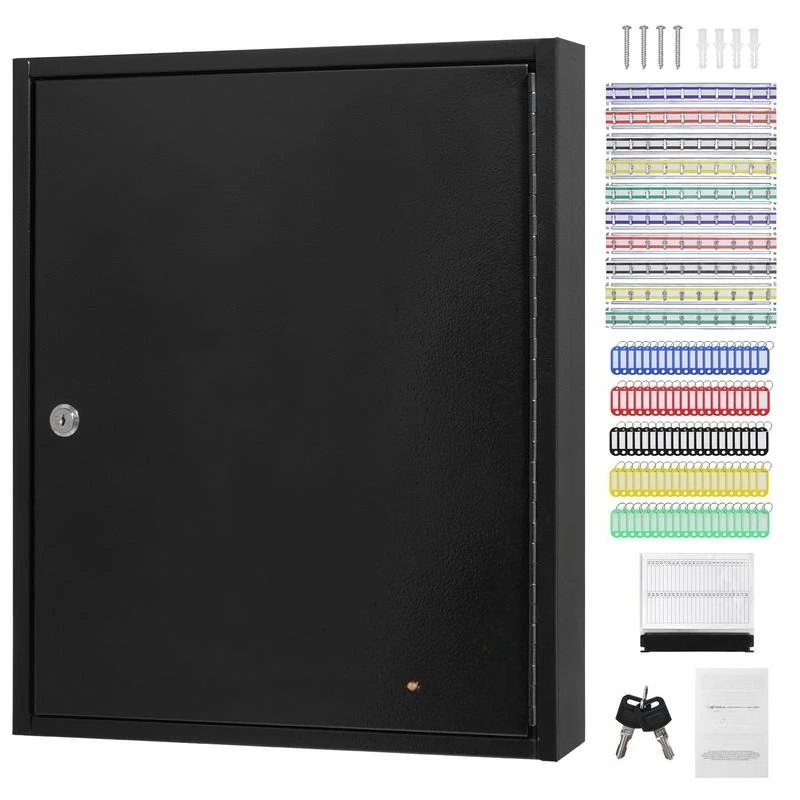 Key Organizer 100-Capacity 14.8x11x3.1in For School Office Hotel, Security Storage Adjustable Racks Metal Case Key Tags Record Cards Included
Key Organizer 100-Capacity 14.8x11x3.1in For School Office Hotel, Security Storage Adjustable Racks Metal Case Key Tags Record Cards Included