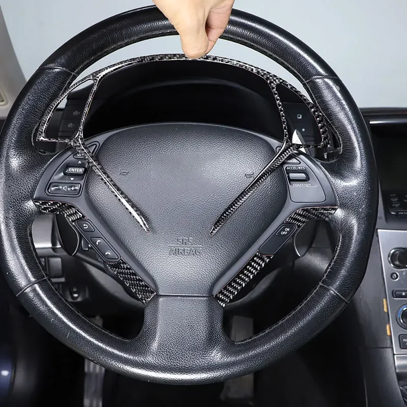 For Infiniti G25 G27 G37 2007-2013 Soft Carbon Fiber Car Steering Wheel Frame Cover Trim Stickers Car Accessories
For Infiniti G25 G27 G37 2007-2013 Soft Carbon Fiber Car Steering Wheel Frame Cover Trim Stickers Car Accessories
