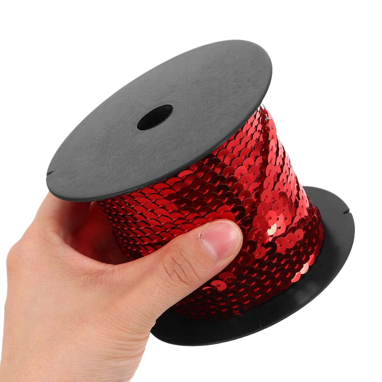 1 Roll Sequin Trim Ribbon Flexible Sparkle Stripe for Sewing Crafts Decorative Elastic Trimming DIY Fashion Accessory Supplies
1 Roll Sequin Trim Ribbon Flexible Sparkle Stripe for Sewing Crafts Decorative Elastic Trimming DIY Fashion Accessory Supplies