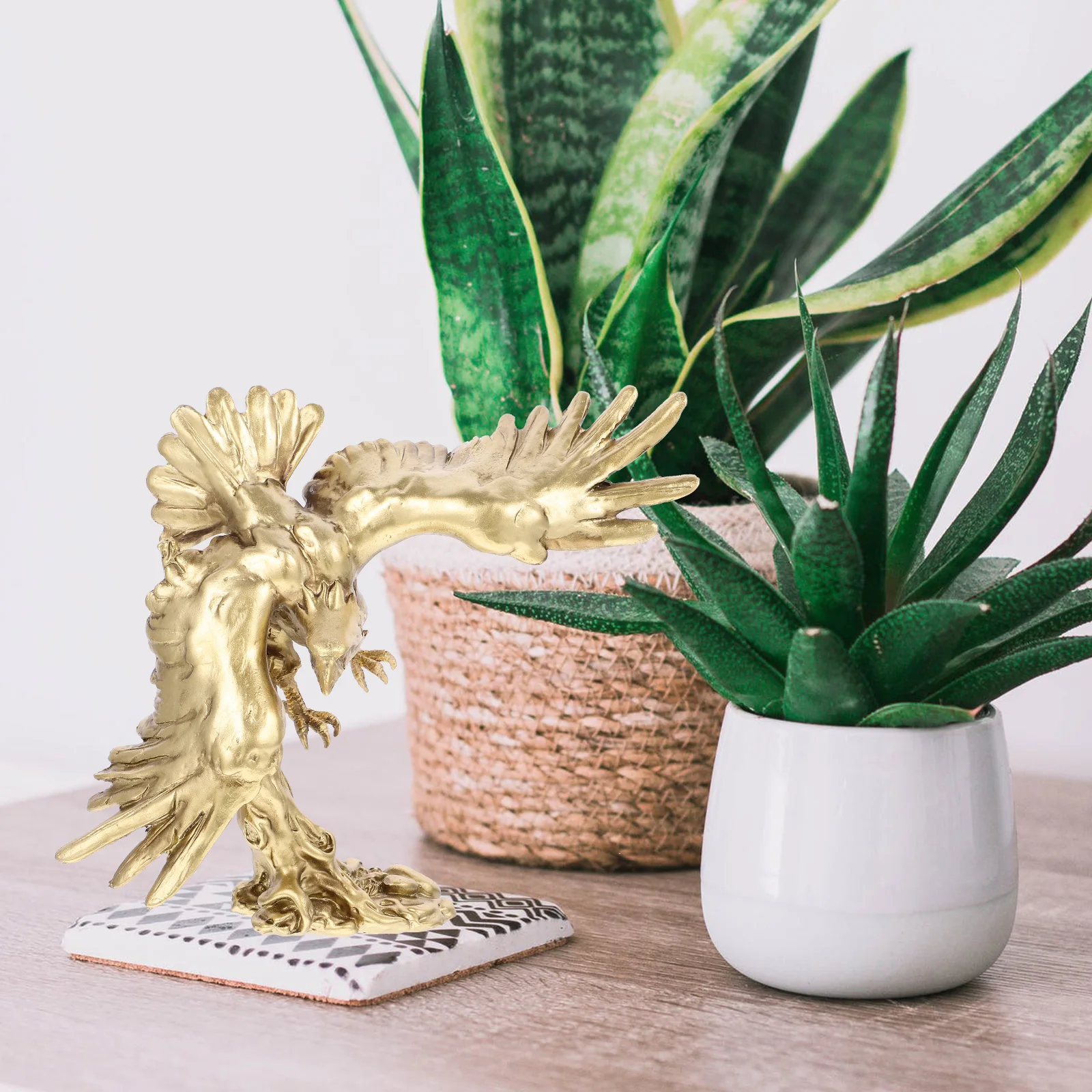 Resin Eagle Statue Medium Size Exquisite Desktop Ornament for Home Office Tabletop Animal Decor Symbol Strength and Freedom
Resin Eagle Statue Medium Size Exquisite Desktop Ornament for Home Office Tabletop Animal Decor Symbol Strength and Freedom